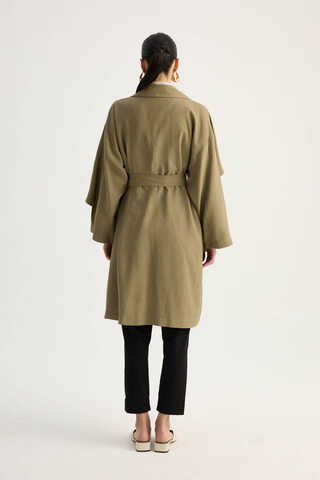 Laçin Trençkot Haki - 14