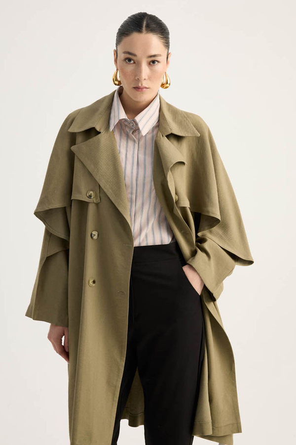 Laçin Trençkot Haki 