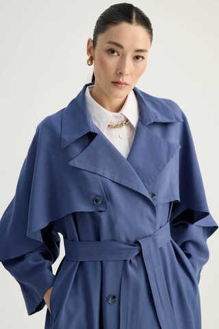 Laçin Trençkot İndigo - 10