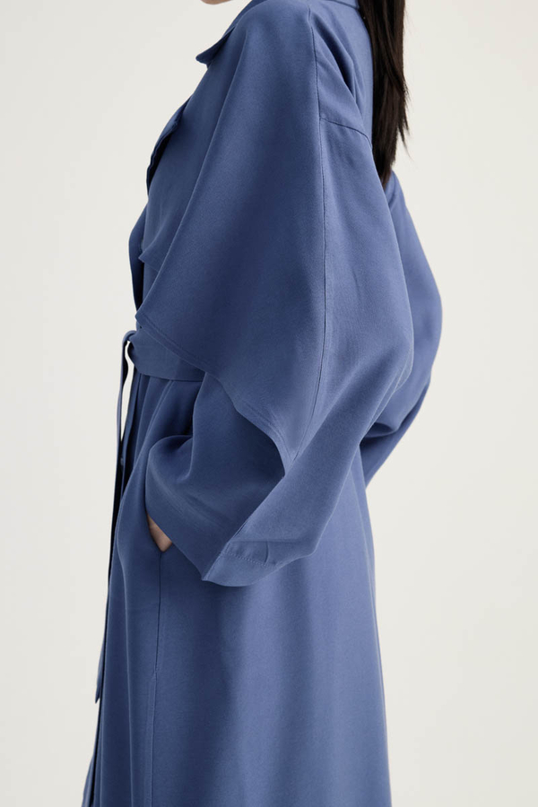 Laçin Trençkot İndigo - 8