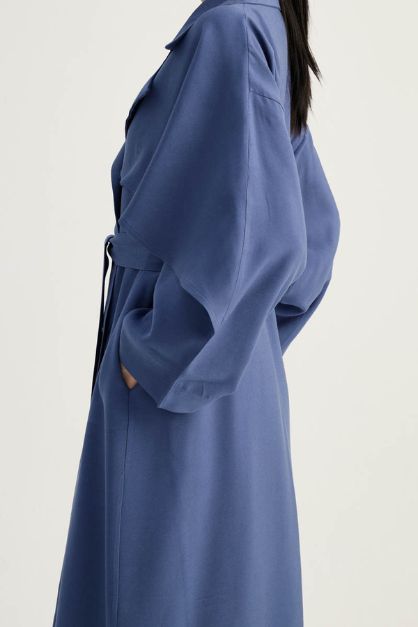 Laçin Trençkot İndigo - 11