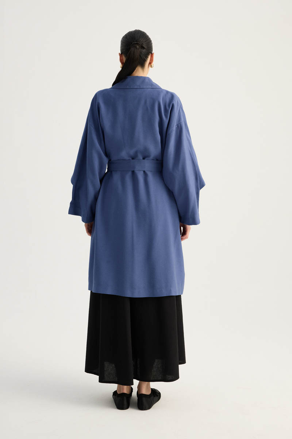 Laçin Trençkot İndigo - 12