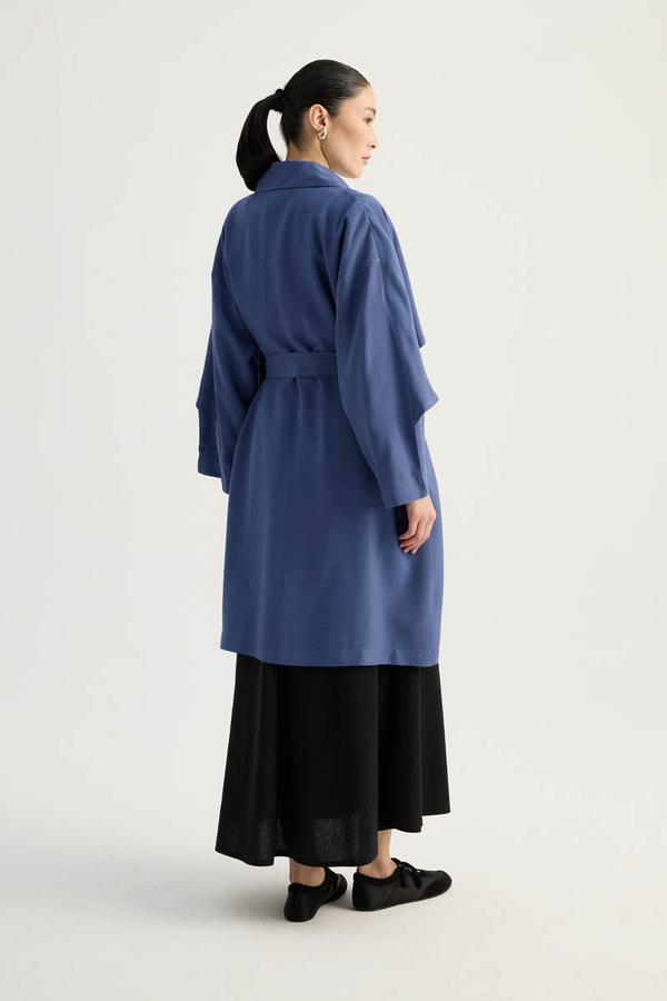 Laçin Trençkot İndigo - 13