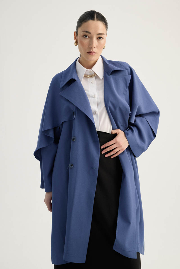 Laçin Trençkot İndigo