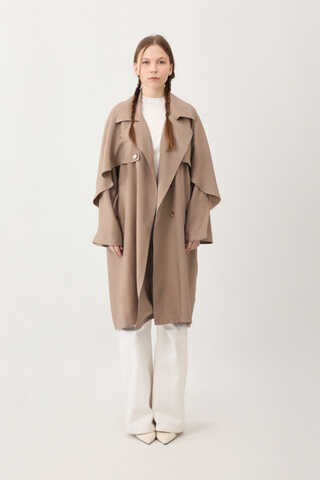 Laçin Trençkot Sütlü Kahve - 3