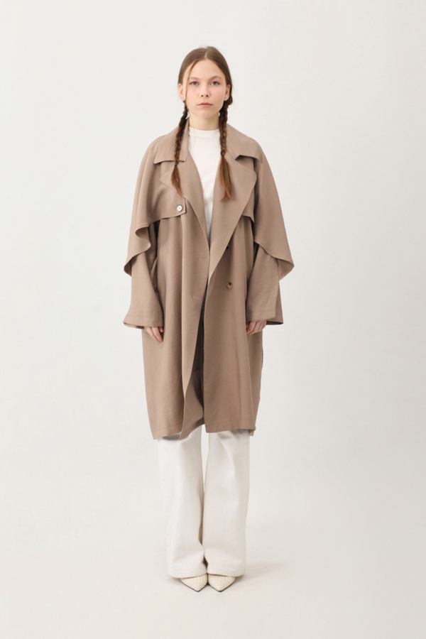 Laçin Trençkot Sütlü Kahve - 3