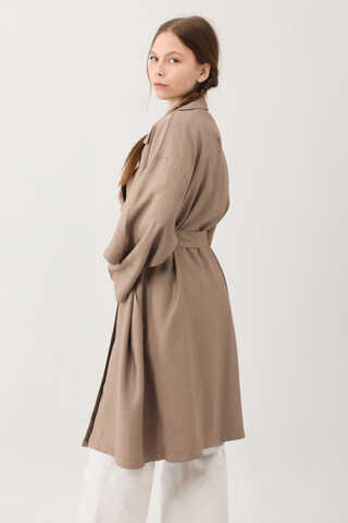 Laçin Trençkot Sütlü Kahve - 12