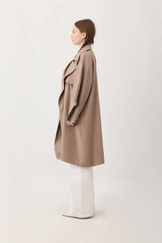 Laçin Trençkot Sütlü Kahve - 6