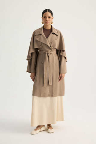 Laçin Trençkot Vizon - 1