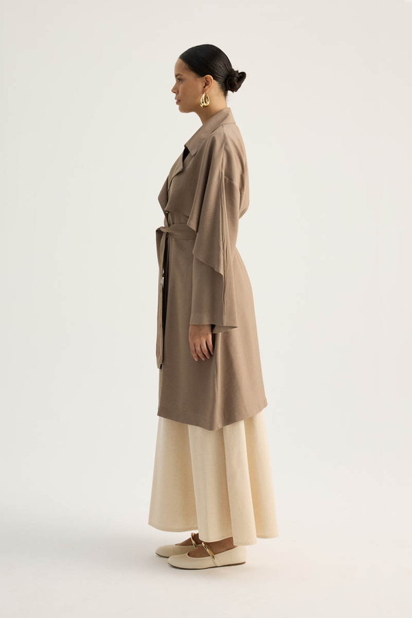 Laçin Trençkot Vizon - 4