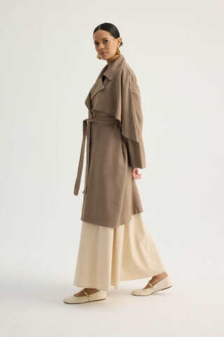 Laçin Trençkot Vizon - 5