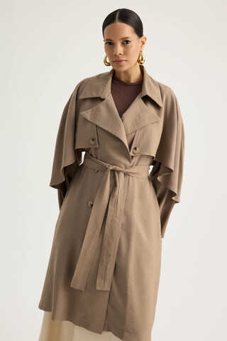 Laçin Trençkot Vizon - 7