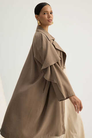 Laçin Trençkot Vizon - 14