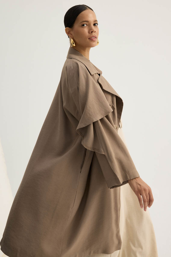 Laçin Trençkot Vizon - 14