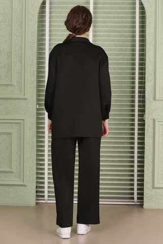 Lara Ceket Pantolon Takım Siyah - 4