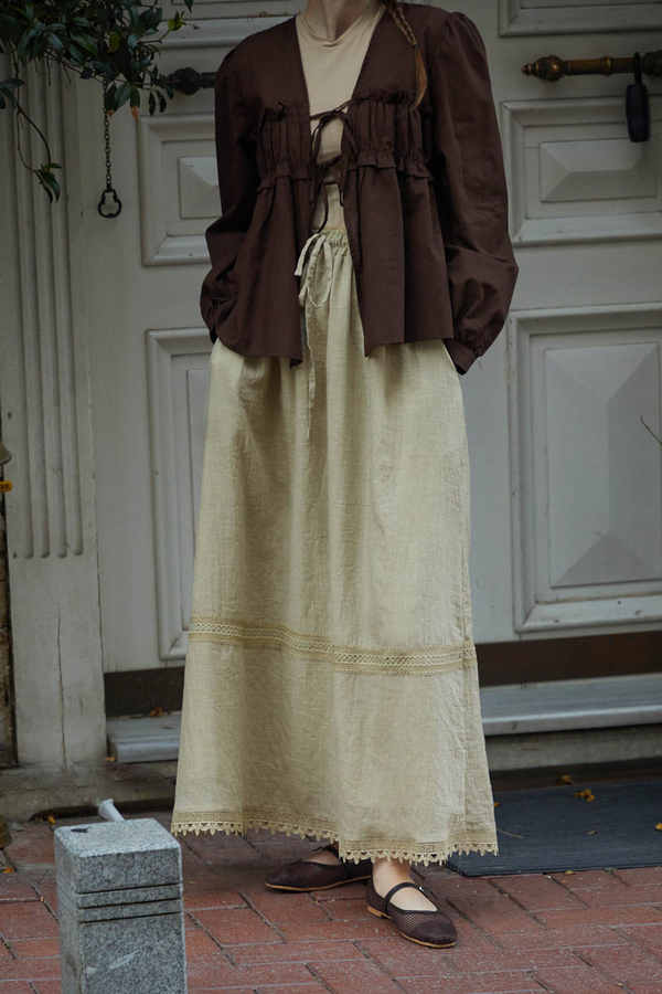 Lara Dantelli Etek Taş - 5