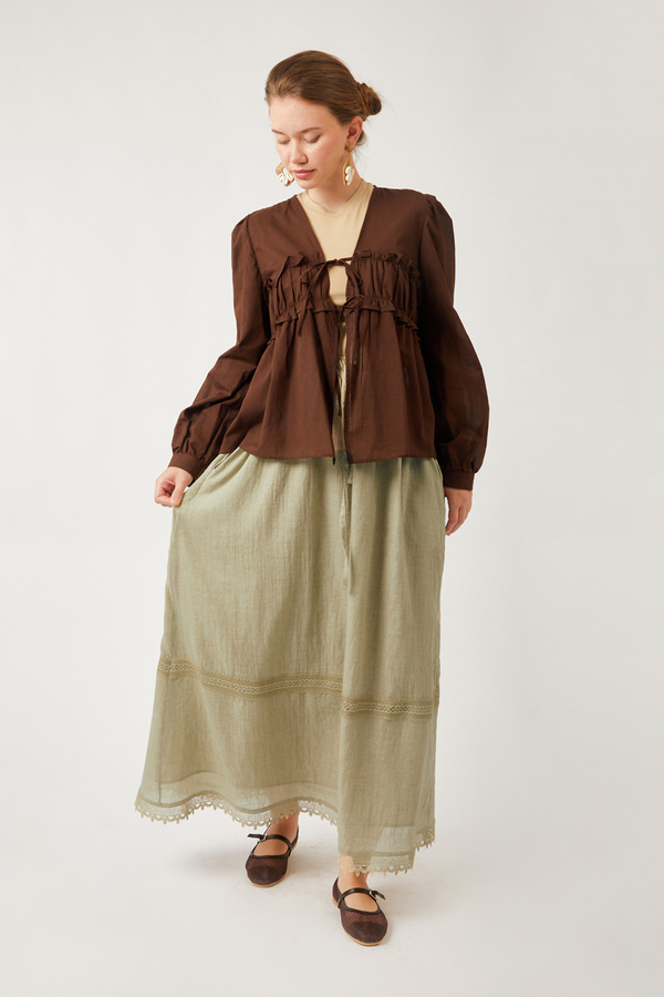 Lara Dantelli Etek Taş - 14