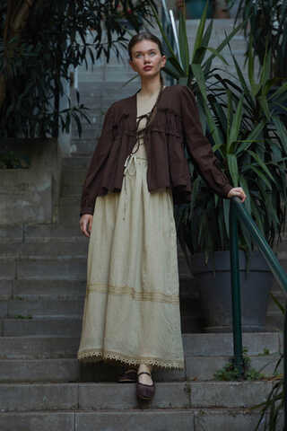 Lara Dantelli Etek Taş - 1