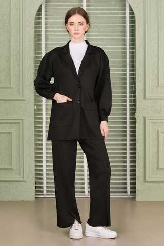Lara Jacket Pants Suit Black - 2