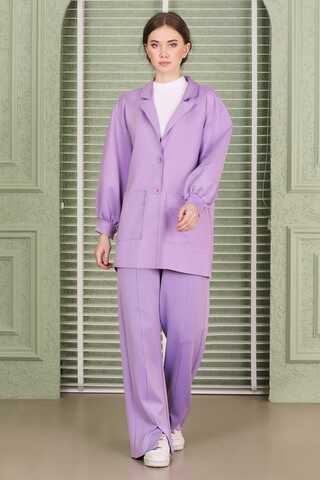 Lara Jacket Pants Suit Lilac - 1
