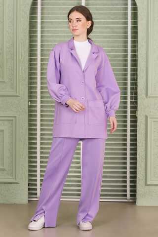 Lara Jacket Pants Suit Lilac - 2