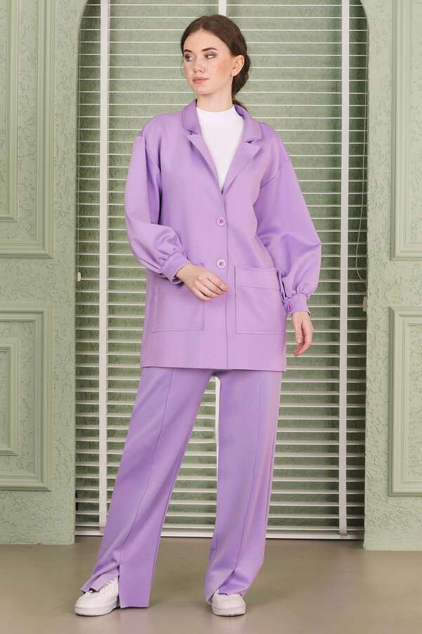 Lara Jacket Pants Suit Lilac - 2