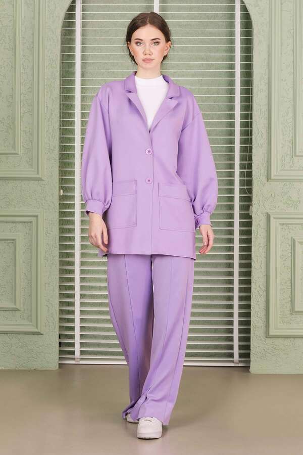 Lara Jacket Pants Suit Lilac - 3