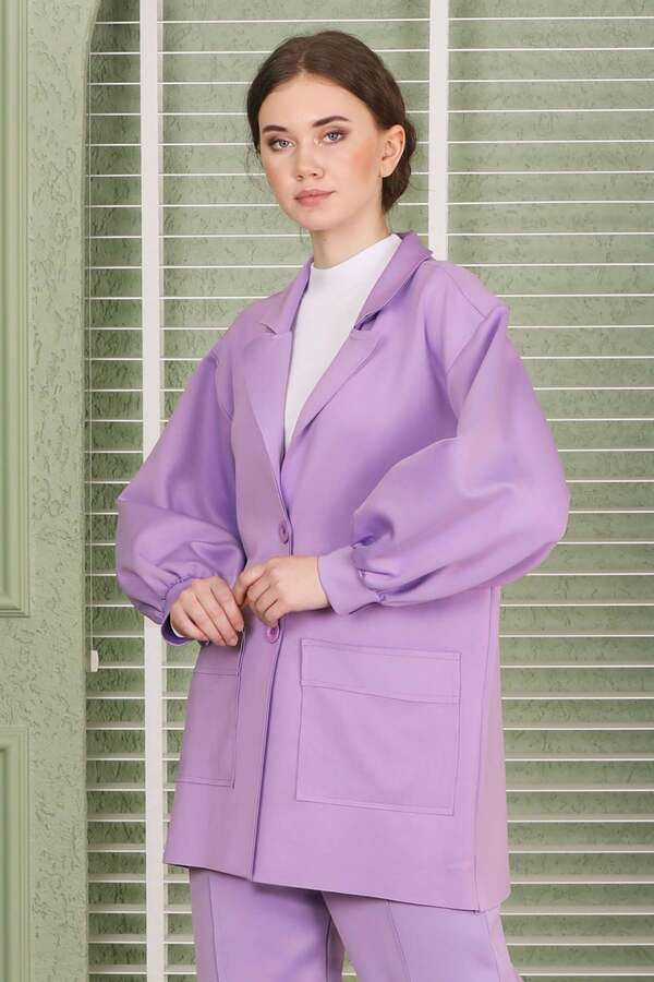Lara Jacket Pants Suit Lilac - 4
