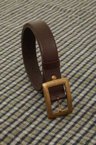 Large Antique Buckle Belt Brown - 3