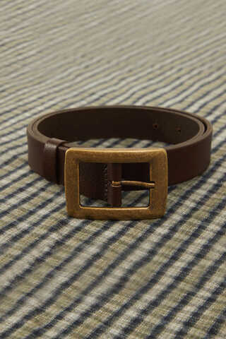 Large Antique Buckle Belt Brown (1)