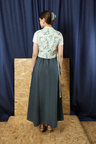 Kloş Denim Etek Koyu Mavi - 6