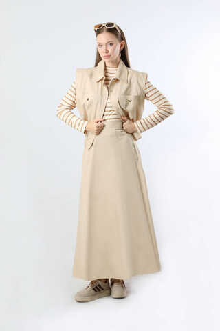 Lastikli Yelek Etek Takım Taş - 2