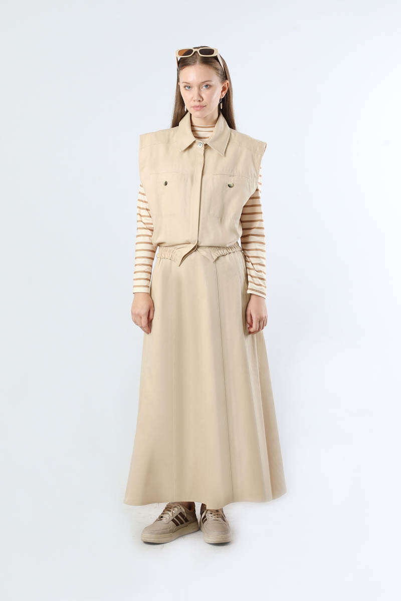 Lastikli Yelek Etek Takım Taş