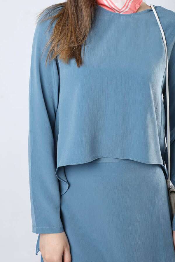 Lavin Skirt Suit Baby Blue - 3