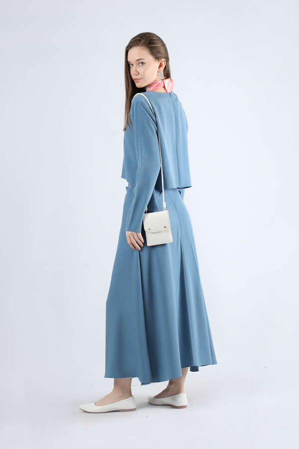 Lavin Skirt Suit Baby Blue - 6