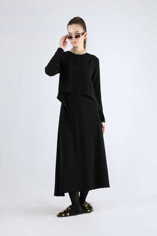 Lavin Skirt Suit Black - 1