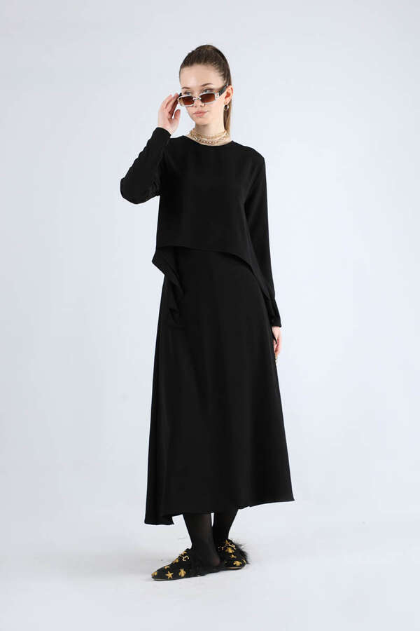 Lavin Skirt Suit Black - 1