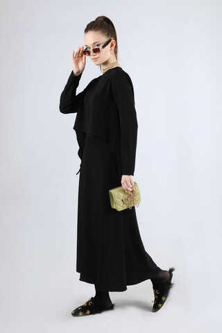 Lavin Skirt Suit Black - 3