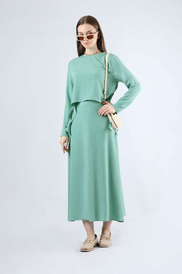 Lavin Skirt Suit Light Turquoise - 1
