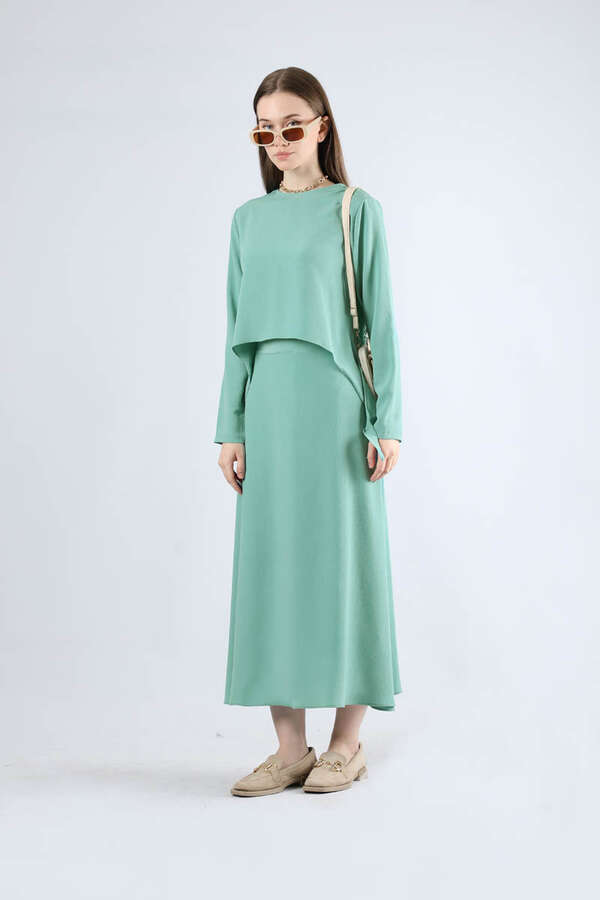 Lavin Skirt Suit Light Turquoise - 3