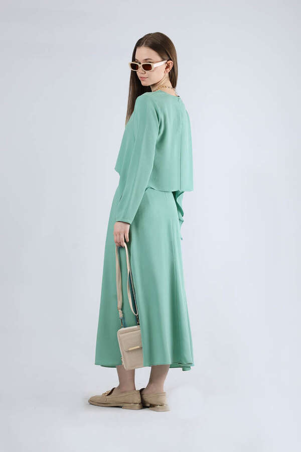 Lavin Skirt Suit Light Turquoise - 5