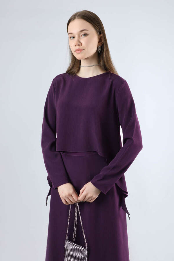Lavin Skirt Suit Plum - 2