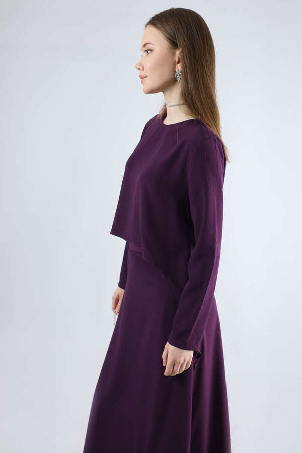 Lavin Skirt Suit Plum - 3