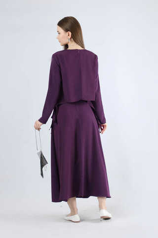 Lavin Skirt Suit Plum - 4