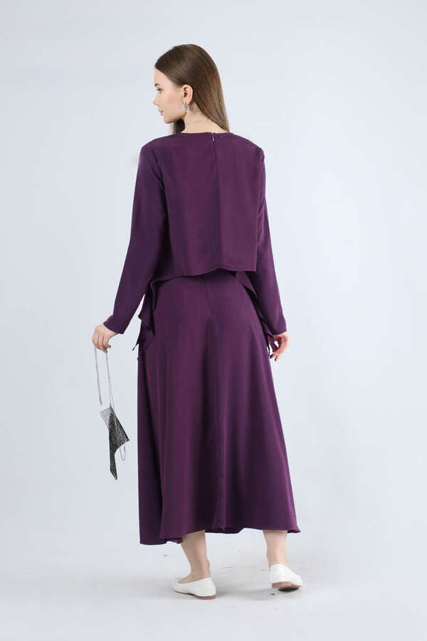 Lavin Skirt Suit Plum - 4