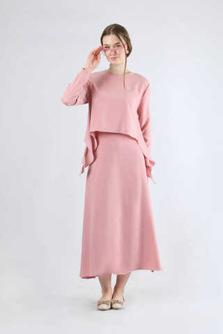 Lavin Skirt Suit Powder Pink - 1