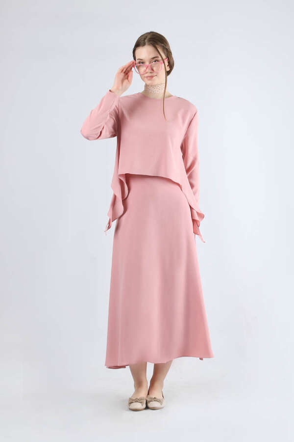 Lavin Skirt Suit Powder Pink - 1