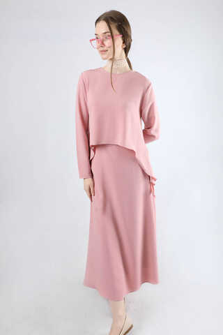 Lavin Skirt Suit Powder Pink - 3