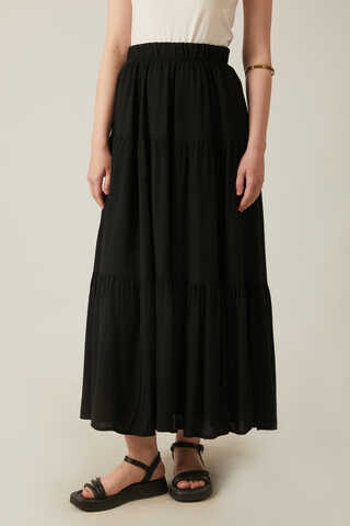 Layered Skirt Black - 1