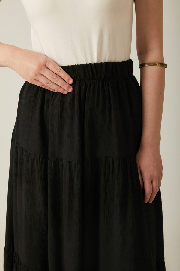 Layered Skirt Black - 2